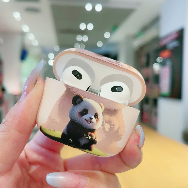 Étui en TPU givré pour écouteurs Motif Panda Fantôme, pour AirPods Pro 2, AirPods 3, AirPods Pro, AirPods 2/1