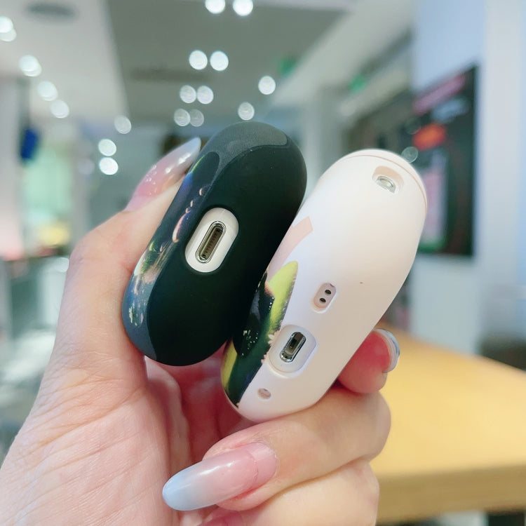 Étui en TPU givré pour écouteurs Motif Panda Fantôme, pour AirPods Pro 2, AirPods 3, AirPods Pro, AirPods 2/1