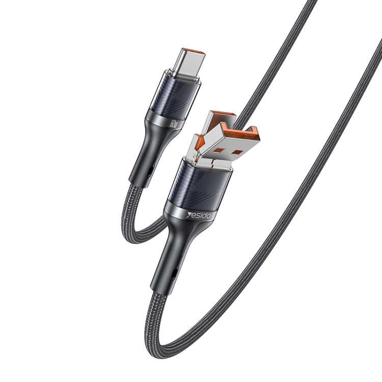 Câble de données et de charge rapide 2 en 1 Yesido CA165C 60 W USB + USB-C / Type-C vers USB-C / Type-C, CA165C