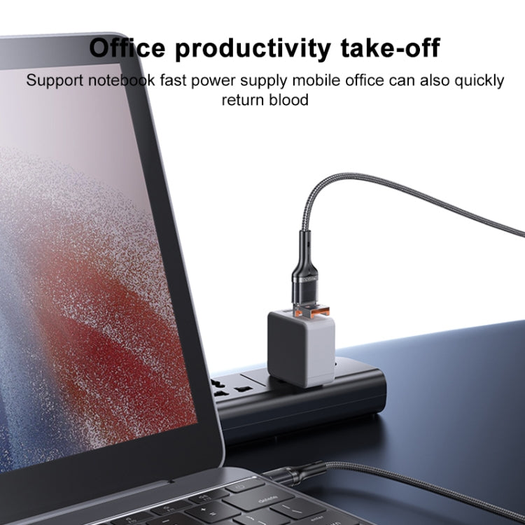 Câble de données et de charge rapide 2 en 1 Yesido CA165C 60 W USB + USB-C / Type-C vers USB-C / Type-C, CA165C
