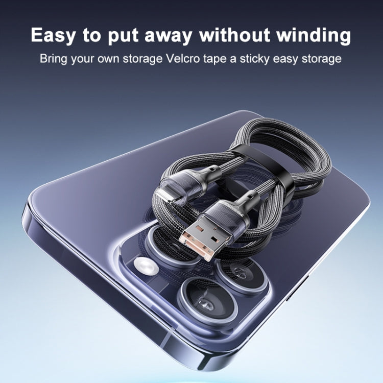 Câble de données et de charge rapide 2 en 1 Yesido CA165L 27 W USB + USB-C / Type-C vers 8 broches, CA165L