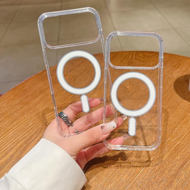 Large Hole Camera MagSafe Magnetic Clear Acrylic TPU Case