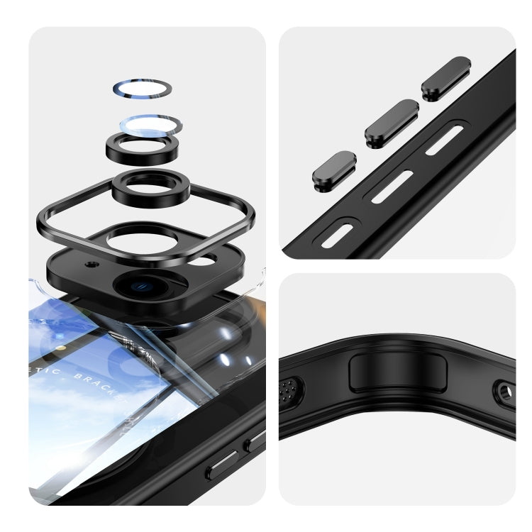 360 Holder Magsafe Acrylic Hybrid TPU Phone Case, For iPhone 14, For iPhone 14 Pro, For iPhone 14 Pro Max, For iPhone 13 Pro Max