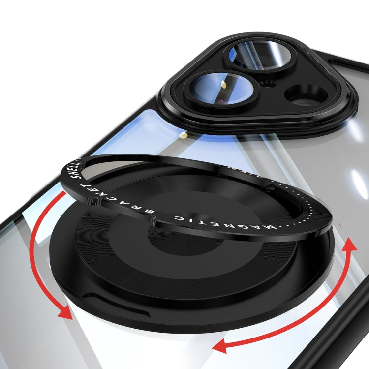 360 Holder Magsafe Acrylic Hybrid TPU Phone Case, For iPhone 16, For iPhone 15 Pro Max, For iPhone 15 Pro, For iPhone 15