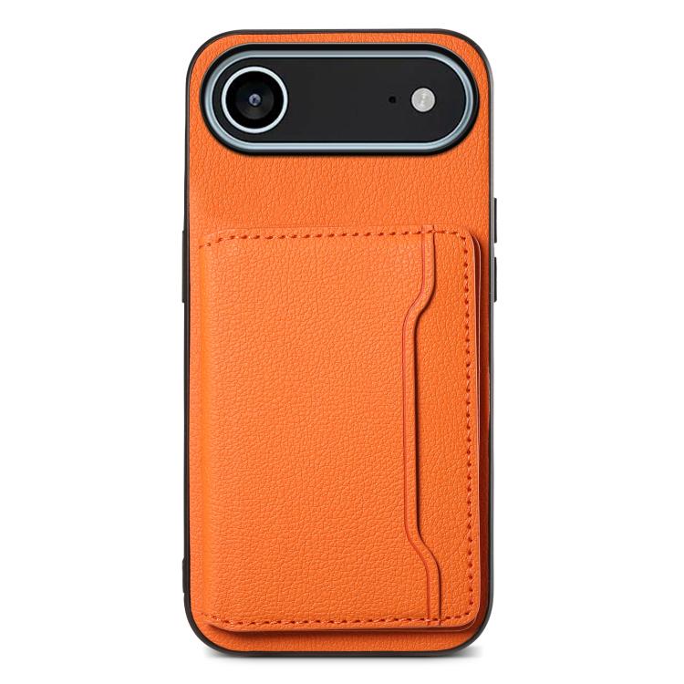 Calf Texture Card Bag Design Full Coverage Phone Case, For iPhone 18 Pro / 17 Pro, For iPhone 18 Pro Max / 17 Pro Max, For iPhone 17, For iPhone Air, For iPhone 16 Pro Max, For iPhone 16 Pro