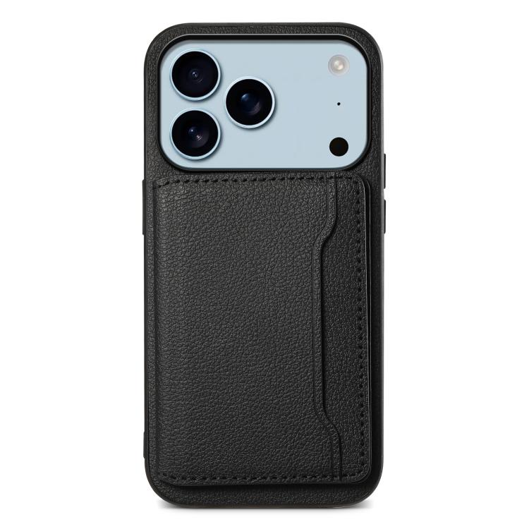 Calf Texture Card Bag Design Full Coverage Phone Case, For iPhone 18 Pro / 17 Pro, For iPhone 18 Pro Max / 17 Pro Max, For iPhone 17, For iPhone Air, For iPhone 16 Pro Max, For iPhone 16 Pro