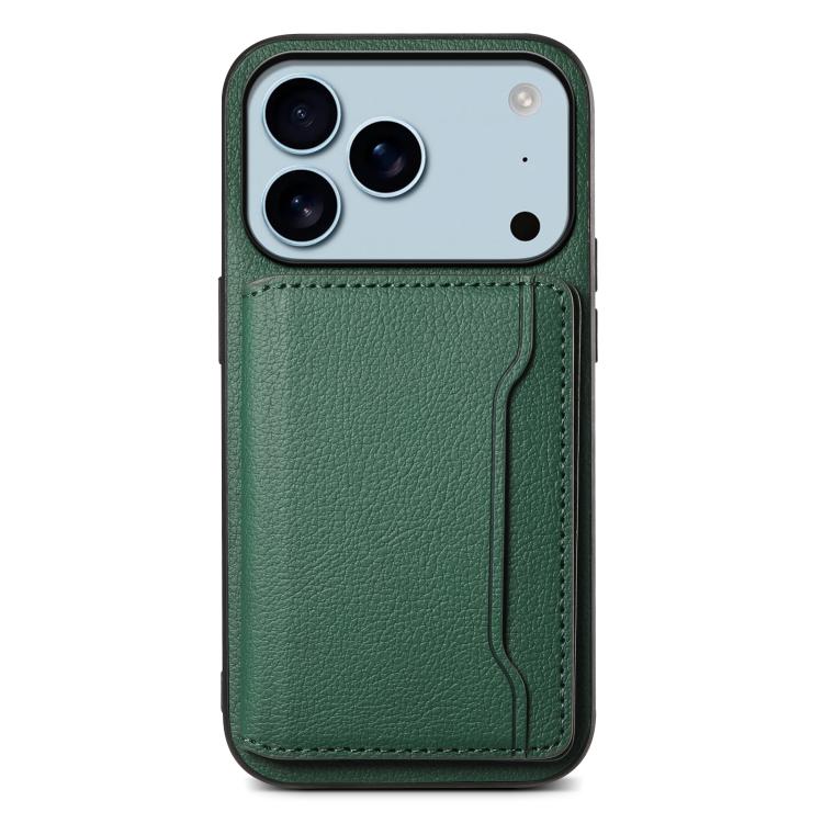 Calf Texture Card Bag Design Full Coverage Phone Case, For iPhone 18 Pro / 17 Pro, For iPhone 18 Pro Max / 17 Pro Max, For iPhone 17, For iPhone Air, For iPhone 16 Pro Max, For iPhone 16 Pro