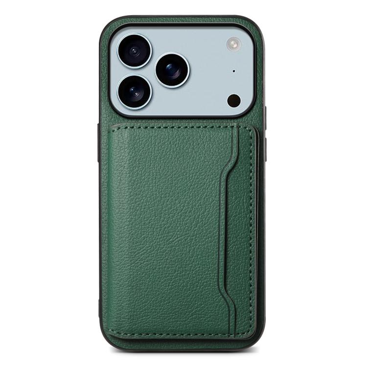 Calf Texture Card Bag Design Full Coverage Phone Case, For iPhone 18 Pro / 17 Pro, For iPhone 18 Pro Max / 17 Pro Max, For iPhone 17, For iPhone Air, For iPhone 16 Pro Max, For iPhone 16 Pro