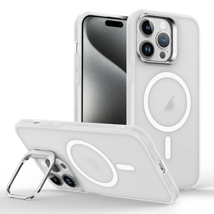 Skin Feel Lens Holder Magsafe Phone Case, For iPhone 15 Pro Max, For iPhone 15 Pro, For iPhone 15 Plus
