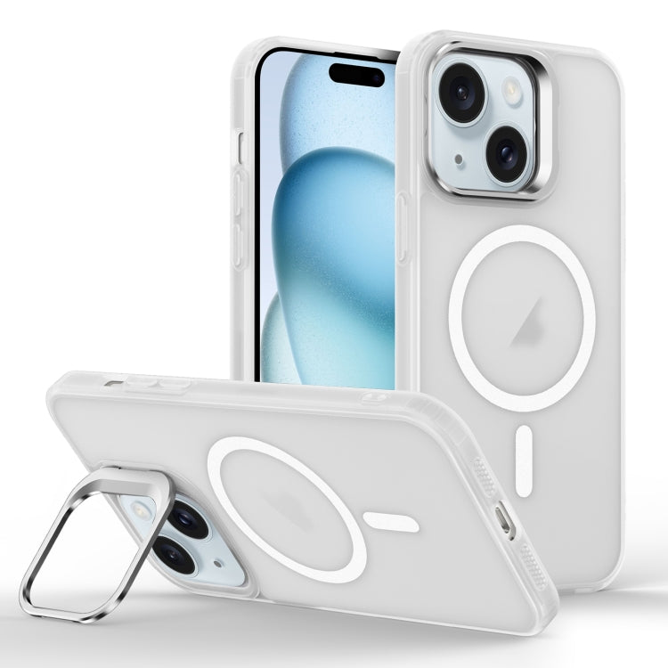 Skin Feel Lens Holder Magsafe Phone Case, For iPhone 15 Pro Max, For iPhone 15 Pro, For iPhone 15 Plus
