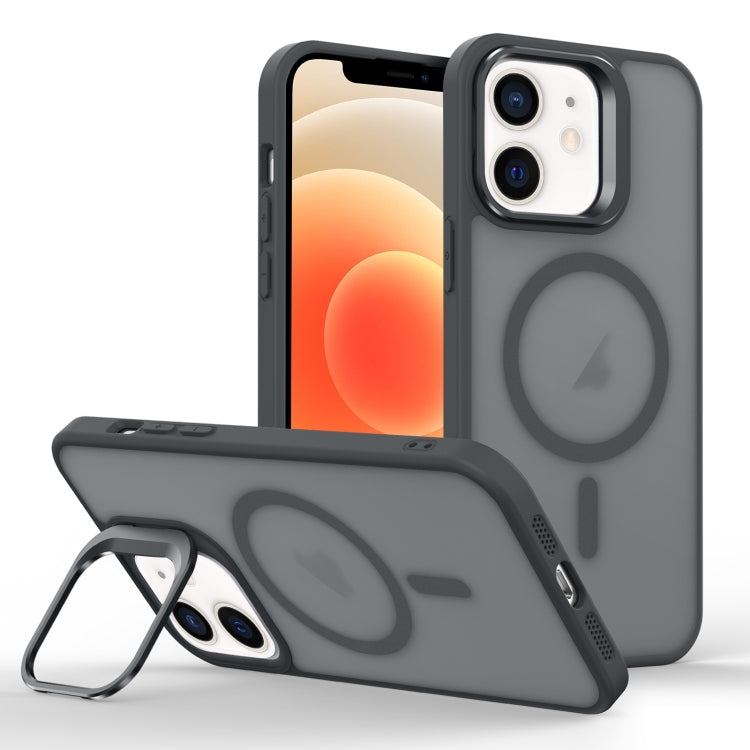 Skin Feel Lens Holder Magsafe Phone Case, For iPhone 12 mini, For iPhone 11 Pro Max, For iPhone 11
