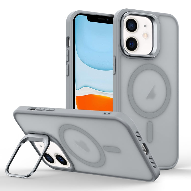 Skin Feel Lens Holder Magsafe Phone Case, For iPhone 12 mini, For iPhone 11 Pro Max, For iPhone 11