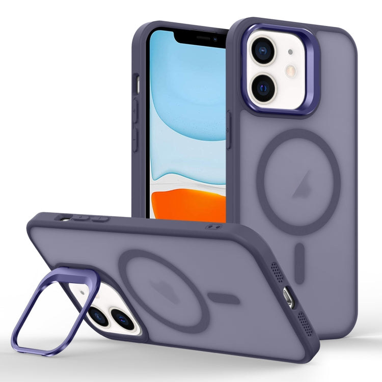 Skin Feel Lens Holder Magsafe Phone Case, For iPhone 12 mini, For iPhone 11 Pro Max, For iPhone 11