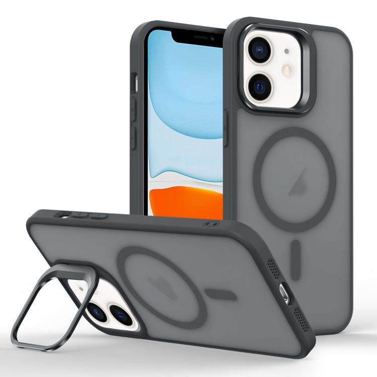 Skin Feel Lens Holder Magsafe Phone Case, For iPhone 12 mini, For iPhone 11 Pro Max, For iPhone 11