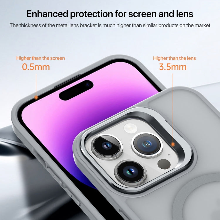 Skin Feel Lens Holder Magsafe Phone Case, For iPhone 11 Pro