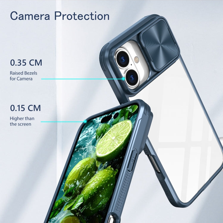 Sliding Camshield Acrylic Hybrid TPU Phone Case, For iPhone 16