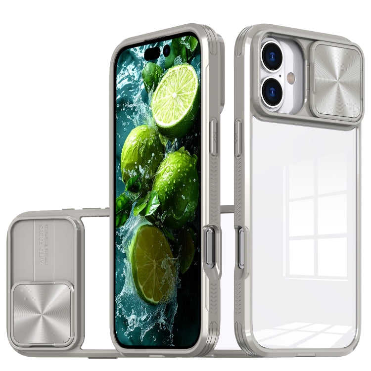 Sliding Camshield Acrylic Hybrid TPU Phone Case, For iPhone 16