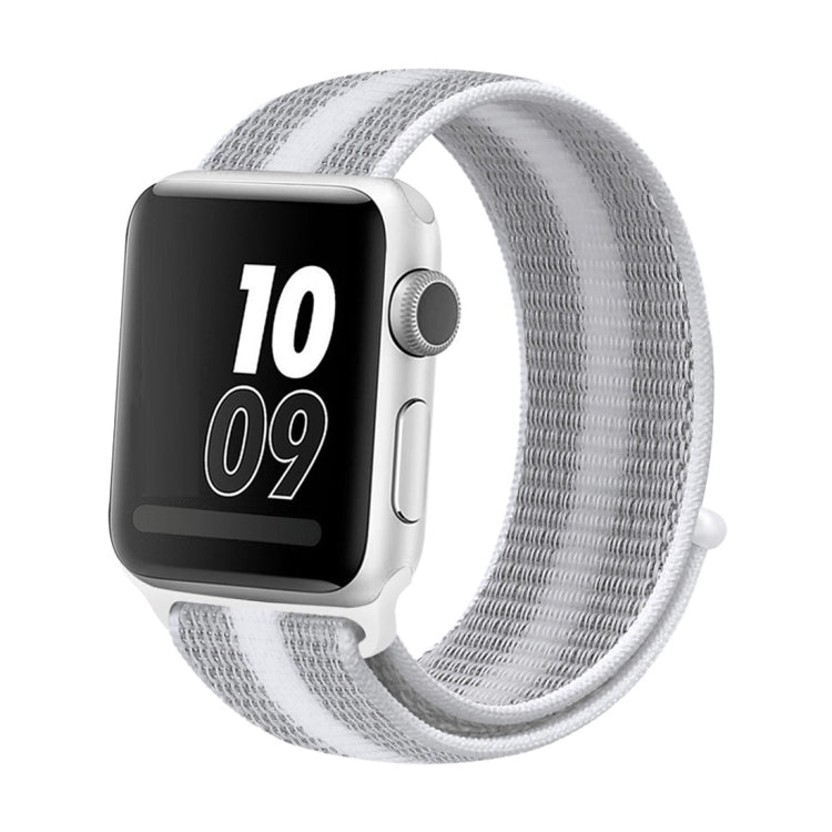 Nylon Loop Watchband, For Apple Watch Series 8&7 41mm / SE 2&6&SE&5&4 40mm / 3&2&1 38mm, For Apple Watch Ultra 49mm / Series 8&7 45mm / SE 2&6&SE&5&4 44mm / 3&2&1 42mm, For Apple Watch Series 7 41mm / 6 & SE & 5 & 4 40mm / 3 & 2 & 1 38mm