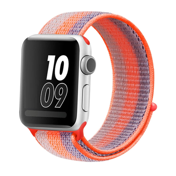 Nylon Loop Watchband, For Apple Watch Series 8&7 41mm / SE 2&6&SE&5&4 40mm / 3&2&1 38mm, For Apple Watch Ultra 49mm / Series 8&7 45mm / SE 2&6&SE&5&4 44mm / 3&2&1 42mm, For Apple Watch Series 7 41mm / 6 & SE & 5 & 4 40mm / 3 & 2 & 1 38mm