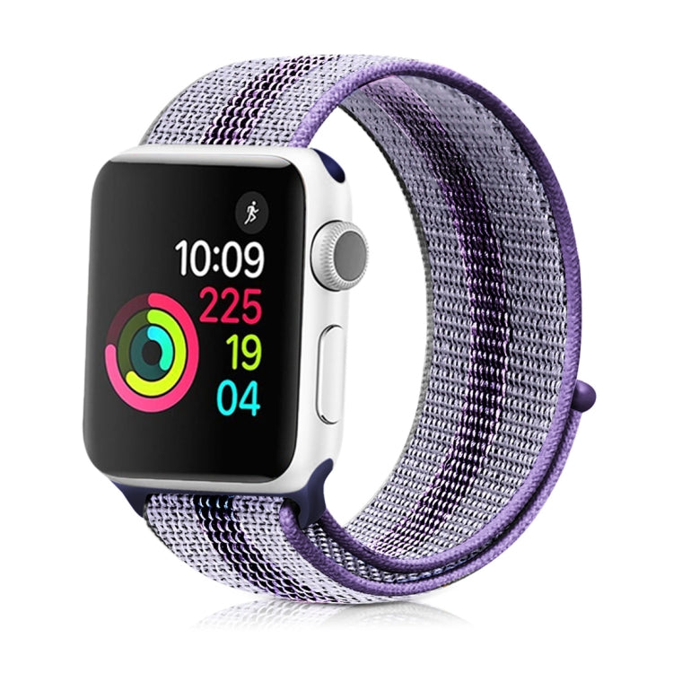 Nylon Loop Watchband, For Apple Watch Series 8&7 41mm / SE 2&6&SE&5&4 40mm / 3&2&1 38mm, For Apple Watch Ultra 49mm / Series 8&7 45mm / SE 2&6&SE&5&4 44mm / 3&2&1 42mm, For Apple Watch Series 7 41mm / 6 & SE & 5 & 4 40mm / 3 & 2 & 1 38mm���������������...