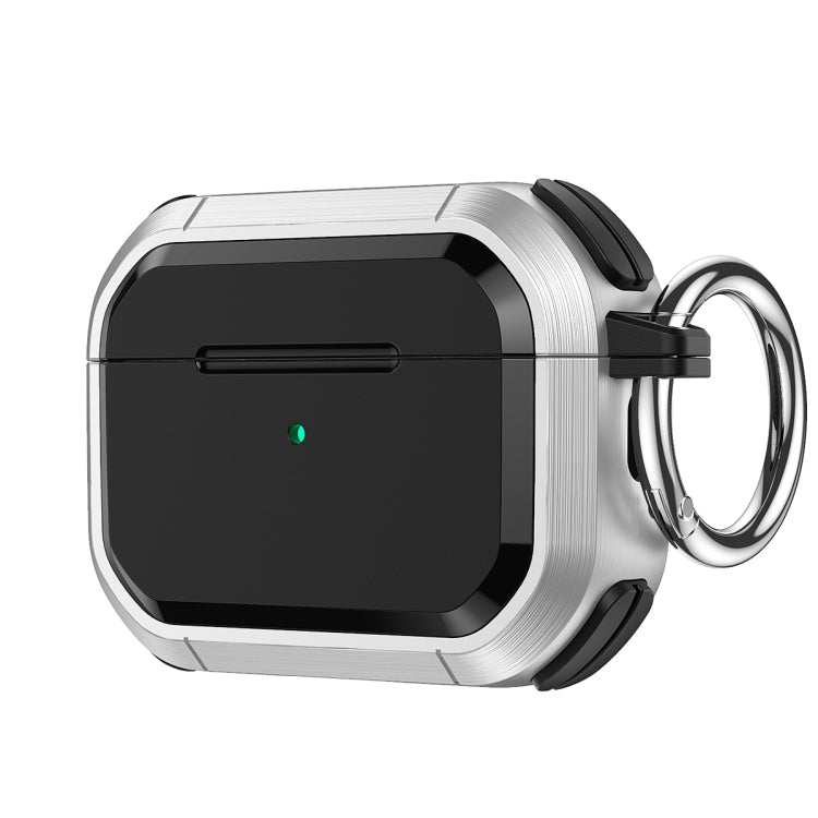 Étui de protection Armor TPU + PC pour écouteurs avec boucle métallique, pour AirPods Pro/Pro 2 et AirPods 3