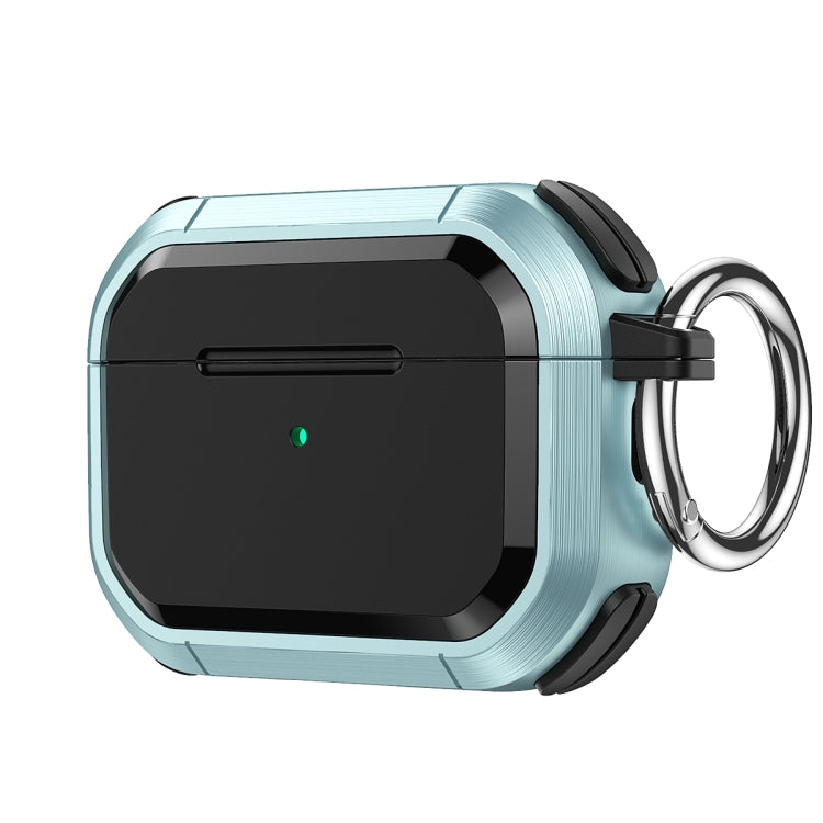 Étui de protection Armor TPU + PC pour écouteurs avec boucle métallique, pour AirPods Pro/Pro 2 et AirPods 3