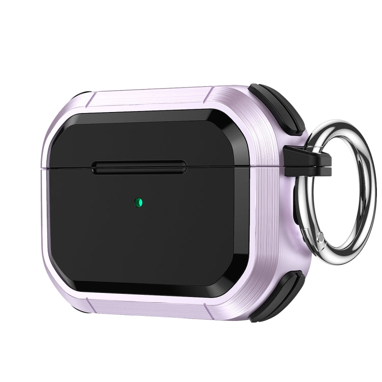Étui de protection Armor TPU + PC pour écouteurs avec boucle métallique, pour AirPods Pro/Pro 2 et AirPods 3