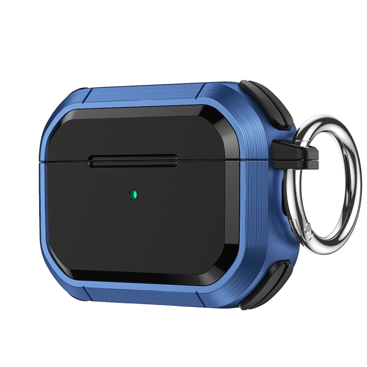 Étui de protection Armor TPU + PC pour écouteurs avec boucle métallique, pour AirPods Pro/Pro 2 et AirPods 3