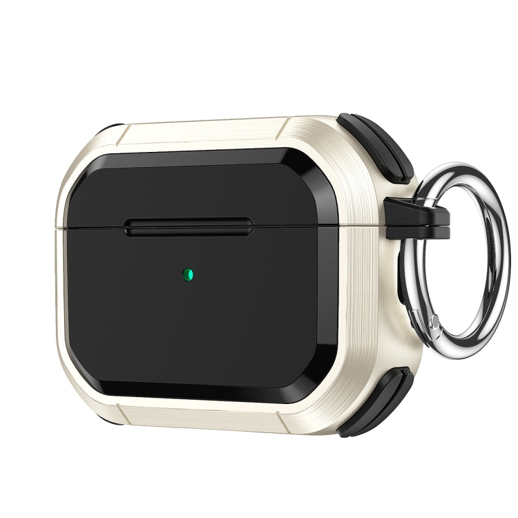 Étui de protection Armor TPU + PC pour écouteurs avec boucle métallique, pour AirPods Pro/Pro 2 et AirPods 3