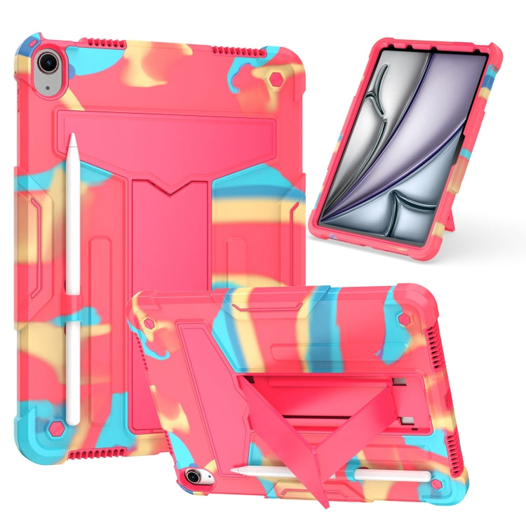 T Holder Robot Silicone Hybrid PC Tablet Case, For iPad Air 11 2026 / 2025 /  2024, For iPad Pro 11 2025 / 2024