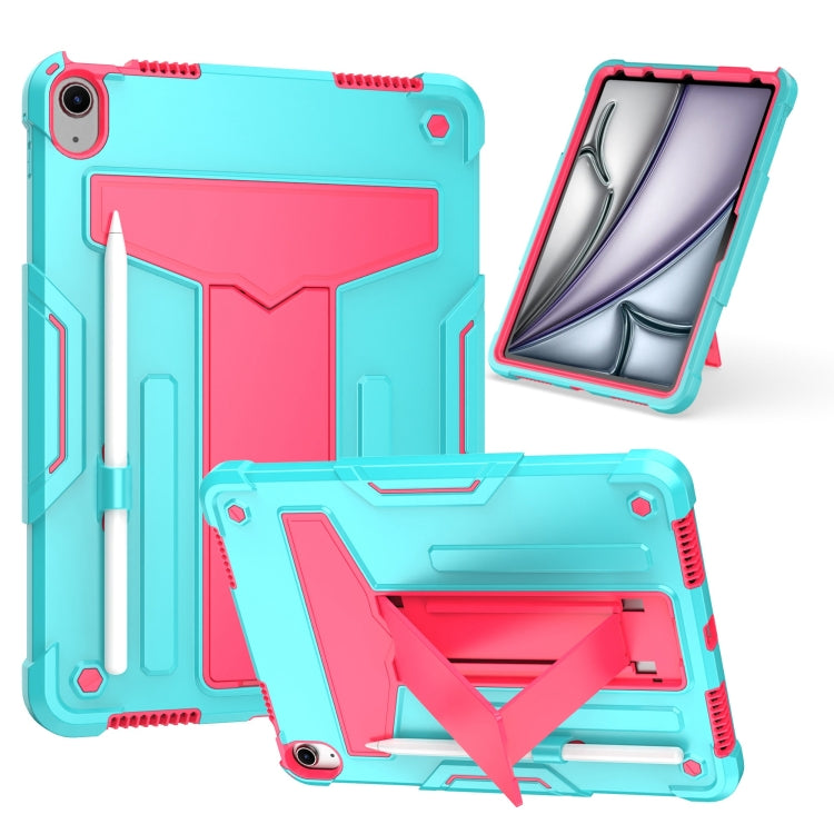 T Holder Robot Silicone Hybrid PC Tablet Case, For iPad Air 11 2026 / 2025 /  2024, For iPad Pro 11 2025 / 2024