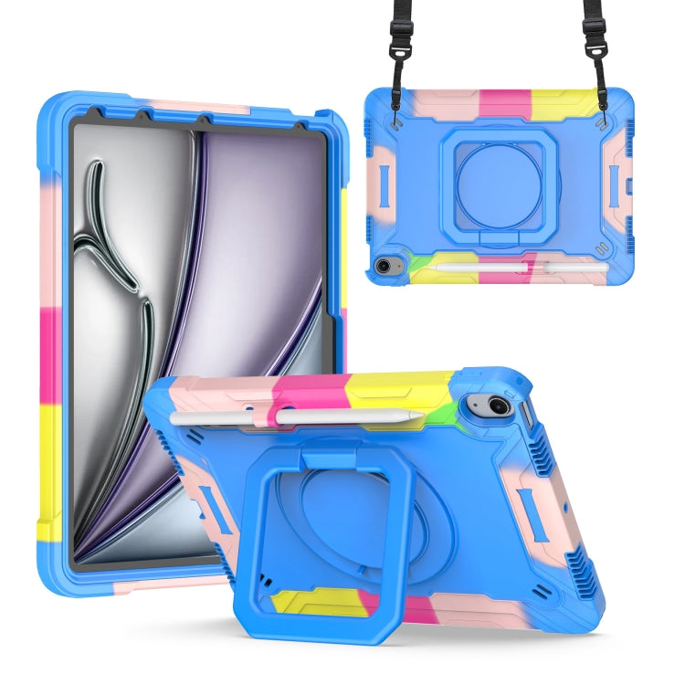 Handle Grip Holder Silicone Hybrid PC Tablet Case with Strap