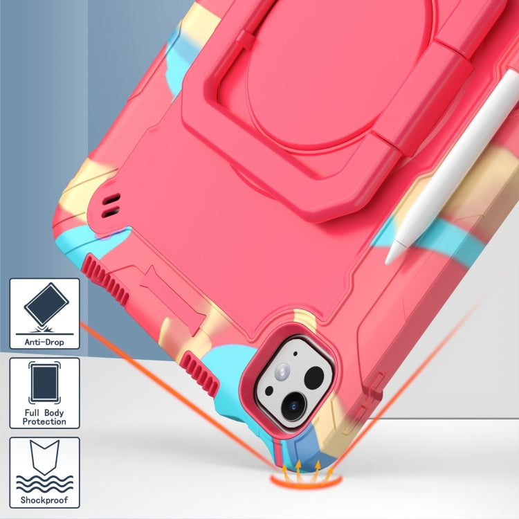 Handle Grip Holder Silicone Hybrid PC Tablet Case with Strap