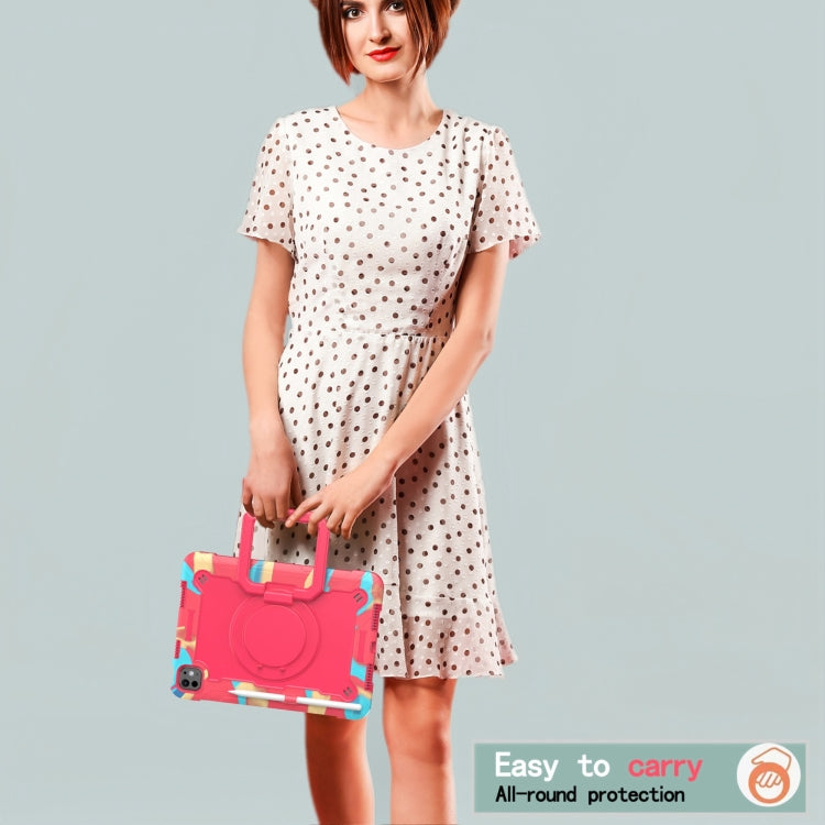 Handle Grip Holder Silicone Hybrid PC Tablet Case with Strap