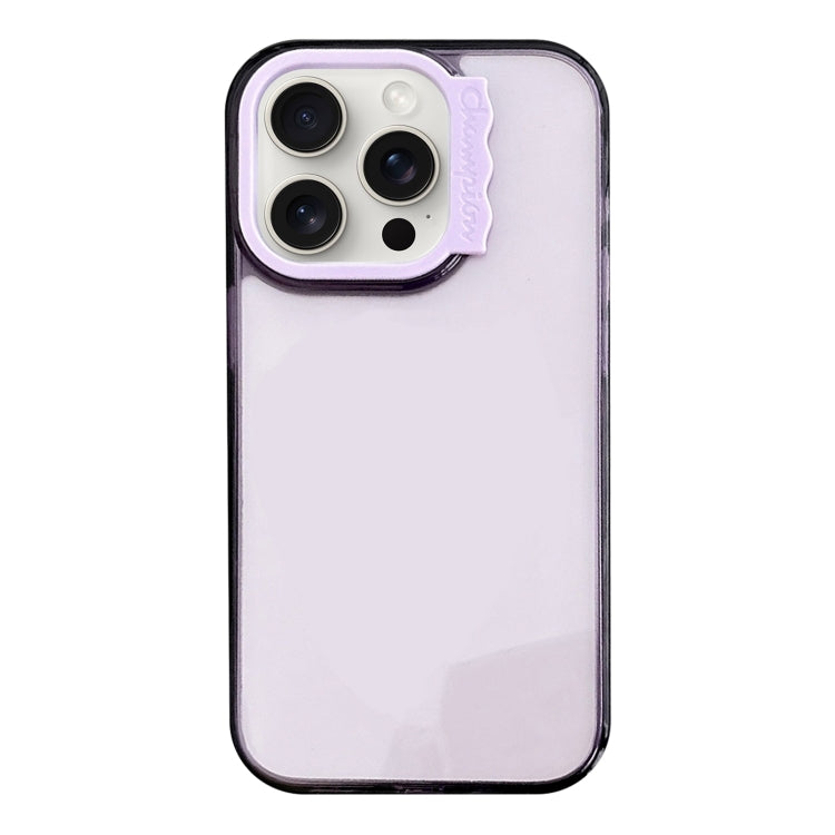 Colorful Wavy Circle PC Hybrid TPU Phone Case, For iPhone 15 Pro Max, For iPhone 15 Pro, For iPhone 15