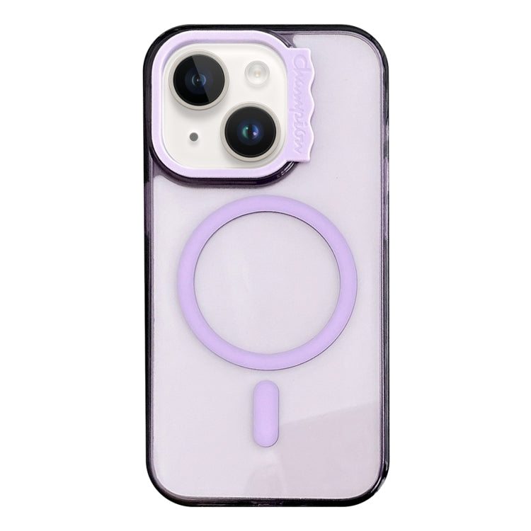 MagSafe Colorful Wavy Circle PC Hybrid TPU Phone Case, For iPhone 13