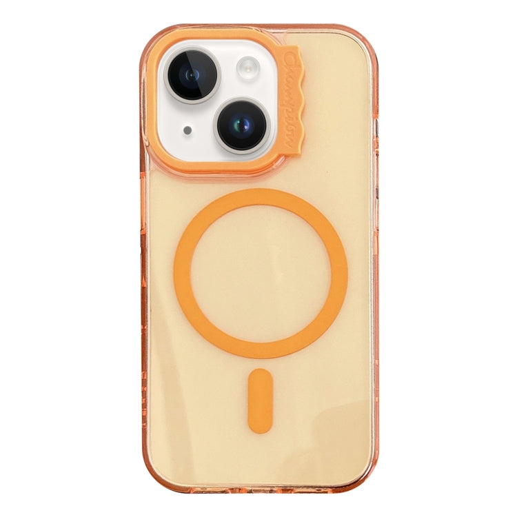 MagSafe Colorful Wavy Circle PC Hybrid TPU Phone Case, For iPhone 15 Pro Max, For iPhone 15 Pro, For iPhone 15, For iPhone 14