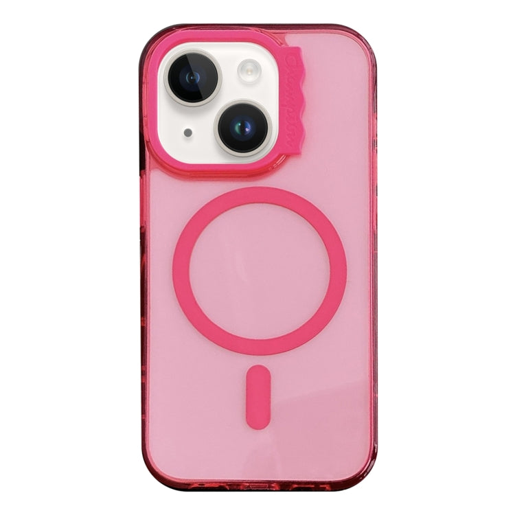 MagSafe Colorful Wavy Circle PC Hybrid TPU Phone Case, For iPhone 15 Pro Max, For iPhone 15 Pro, For iPhone 15, For iPhone 14