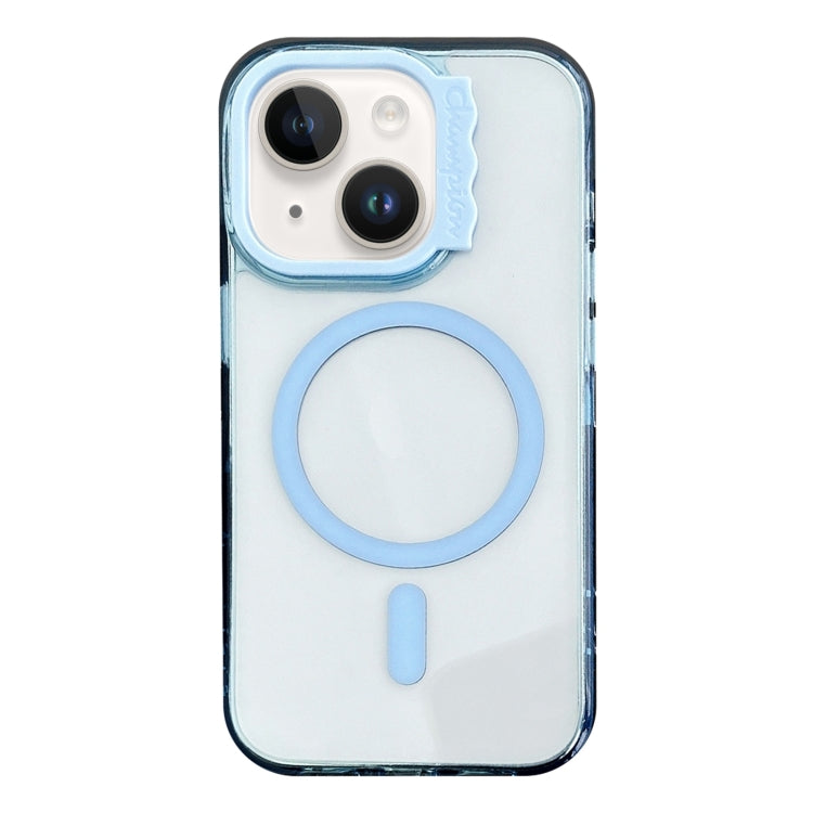 MagSafe Colorful Wavy Circle PC Hybrid TPU Phone Case, For iPhone 15 Pro Max, For iPhone 15 Pro, For iPhone 15, For iPhone 14
