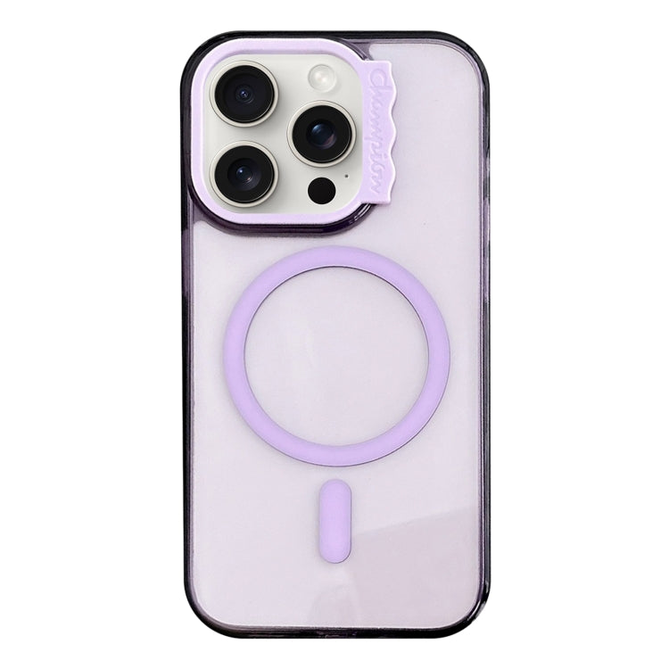 MagSafe Colorful Wavy Circle PC Hybrid TPU Phone Case, For iPhone 15 Pro Max, For iPhone 15 Pro, For iPhone 15, For iPhone 14