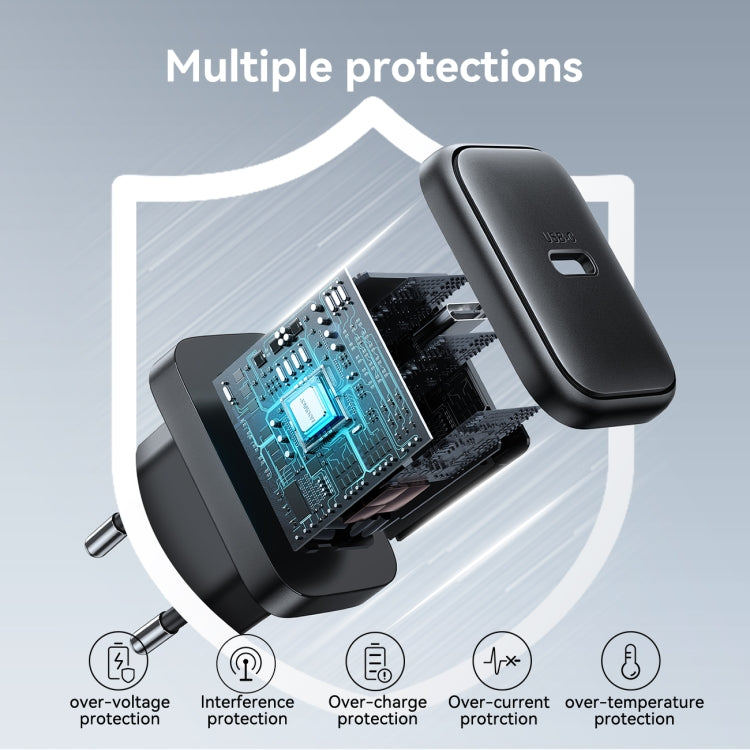 JOYROOM JR-TCF23 25W USB-C / Type-C Port Fast Charger, EU Plug, UK Plug