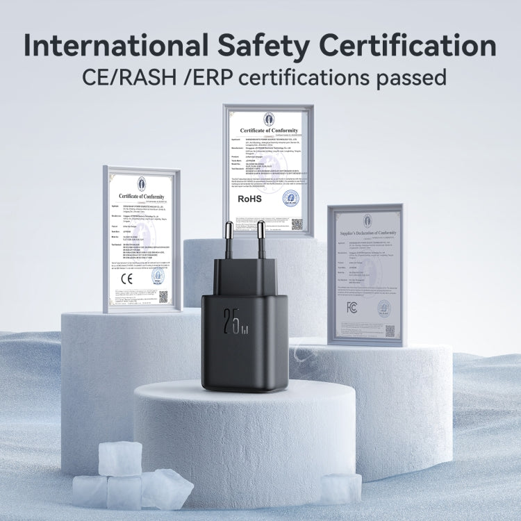 JOYROOM JR-TCF23 25W USB-C / Type-C Port Fast Charger, EU Plug, UK Plug