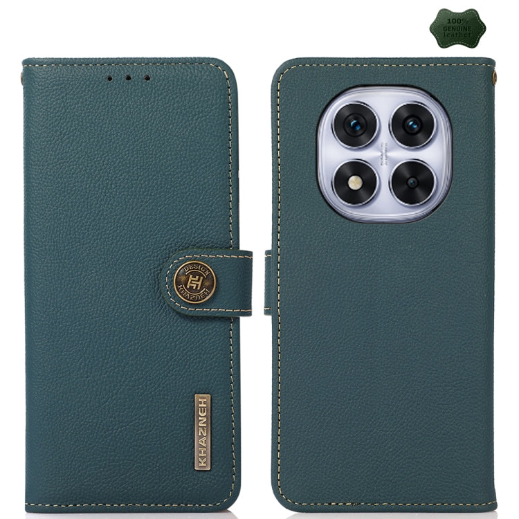 KHAZNEH Custer Texture RFID Genuine Leather Phone Case