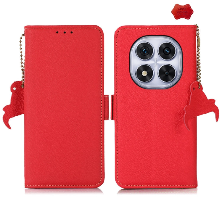 Side-Magnetic TJ Genuine Leather RFID Phone Case