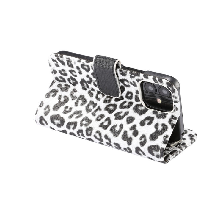 Étui à rabat horizontal en cuir à motif léopard avec fente pour carte et support, pour iPhone 12 mini, iPhone 12/12 Pro, iPhone 12 Pro Max