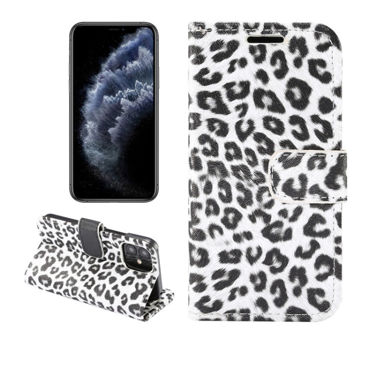 Étui à rabat horizontal en cuir à motif léopard avec fente pour carte et support, pour iPhone 12 mini, iPhone 12/12 Pro, iPhone 12 Pro Max