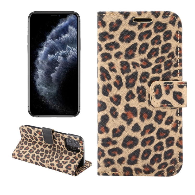 Leopard Print Pattern Horizontal Flip Leather Case with Card Slot and Holder