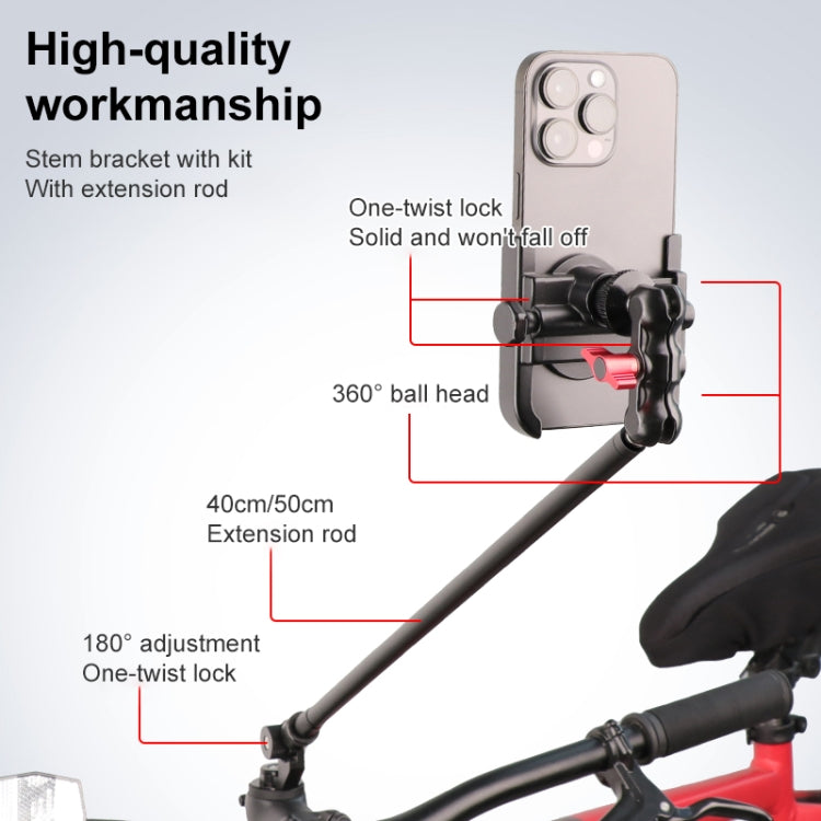 Bicycle Handlebar Holder, Pea Clip Phone Clamp Set, Pea Clip Phone Clamp 40cm Rod Set, Pea Clip Phone Clamp 50cm Rod Set, Pea Clip Adapter 40cm Rod Set, Pea Clip Adapter 50cm Rod Set, Pea Clip Adapter Set, Stem Bracket 40cm Rod Set���������������������...