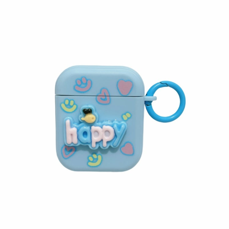 Fresh 3D Text Skin Feel Earbuds Box PC Case, For AirPods Pro 2, For AirPods 3, For AirPods Pro, For AirPods 2 / 1