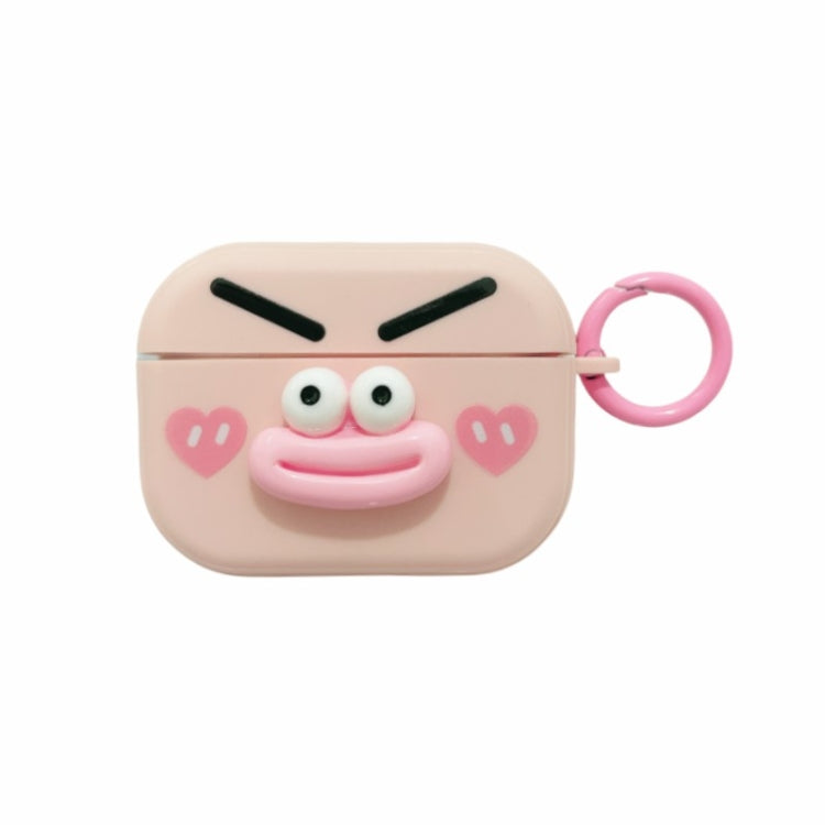 Fresh 3D Emoticon Pattern Skin Feel Earbuds Box PC Case, For AirPods Pro 2, For AirPods 3, For AirPods Pro, For AirPods 2 / 1